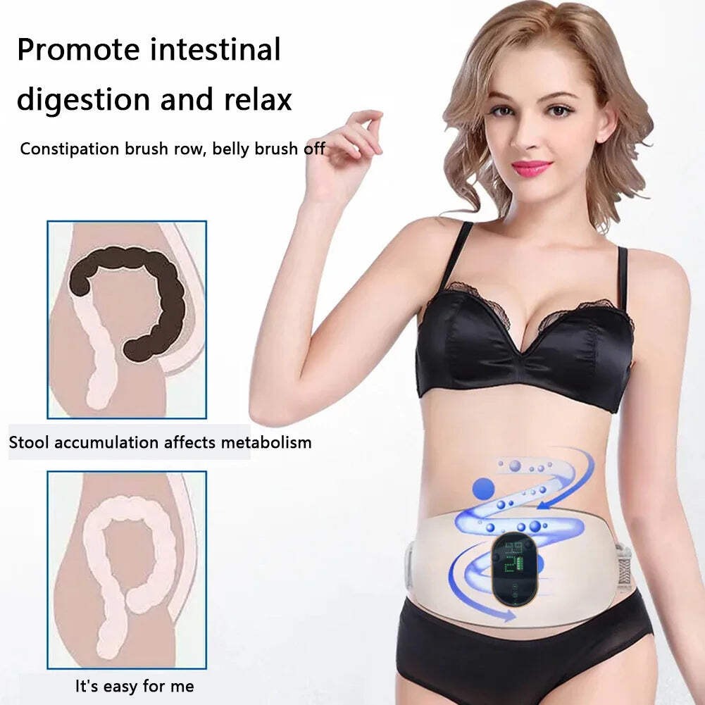 Electric EMS Massage Belt Abdominal Body Shaping Slimming Fitness Massager
