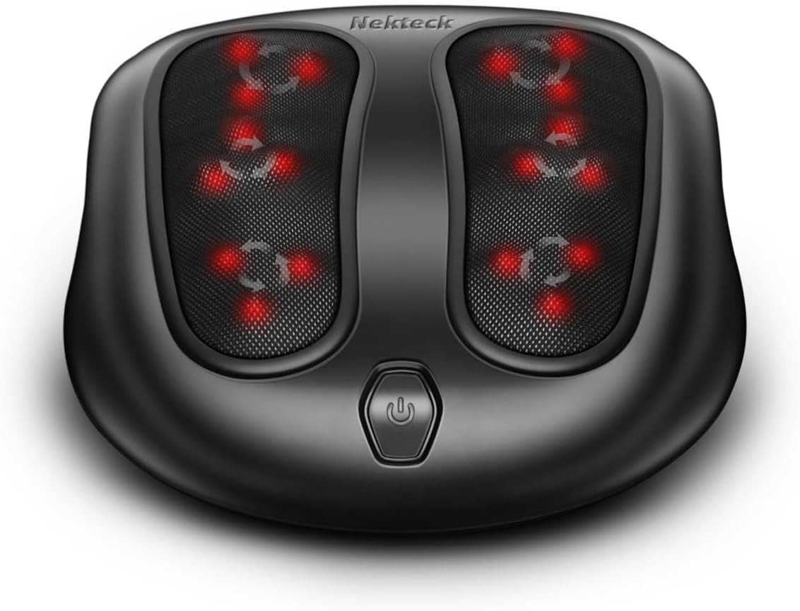 Masajeador de pies con calor, masajeador de pies eléctrico calentado Shiatsu