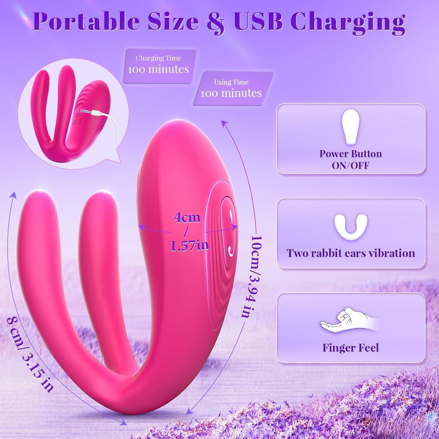Wireless Remote control Wearable Massager Female 10 Vibration Massage for-Women