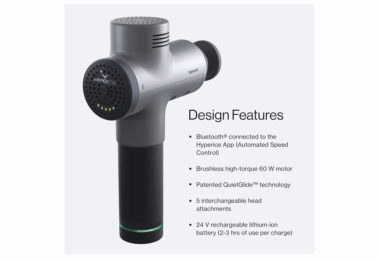 Hyperice Hypervolt Bluetooth-powerful Quiet-3 speed Handheld Massage Gun
