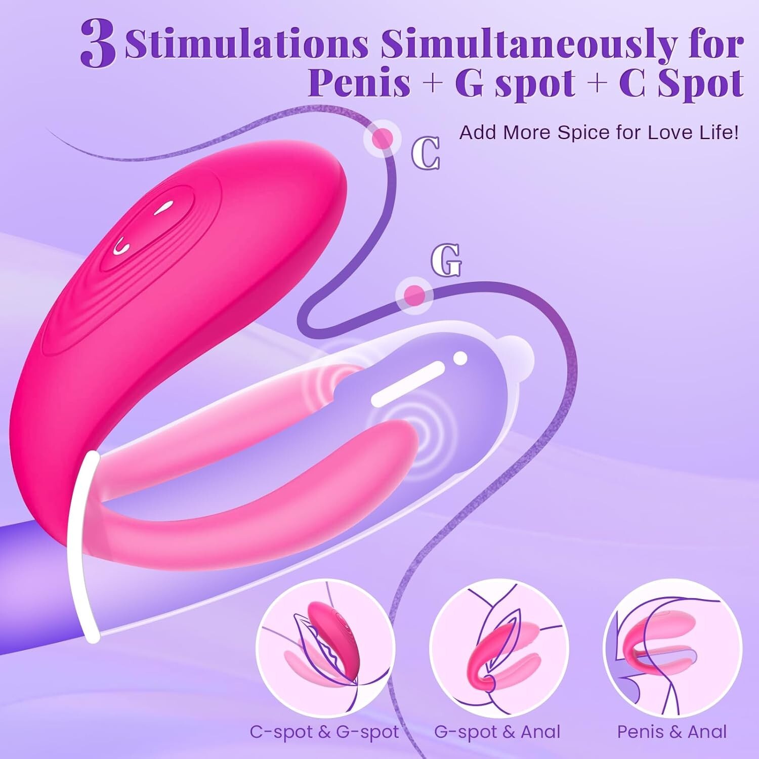 Wireless Remote control Wearable Massager Female 10 Vibration Massage for-Women
