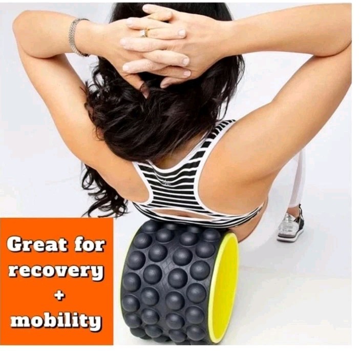 Trakk Back Roller, Back Stretcher & Cracker for Back Pain Ultimate Yoga Wheel