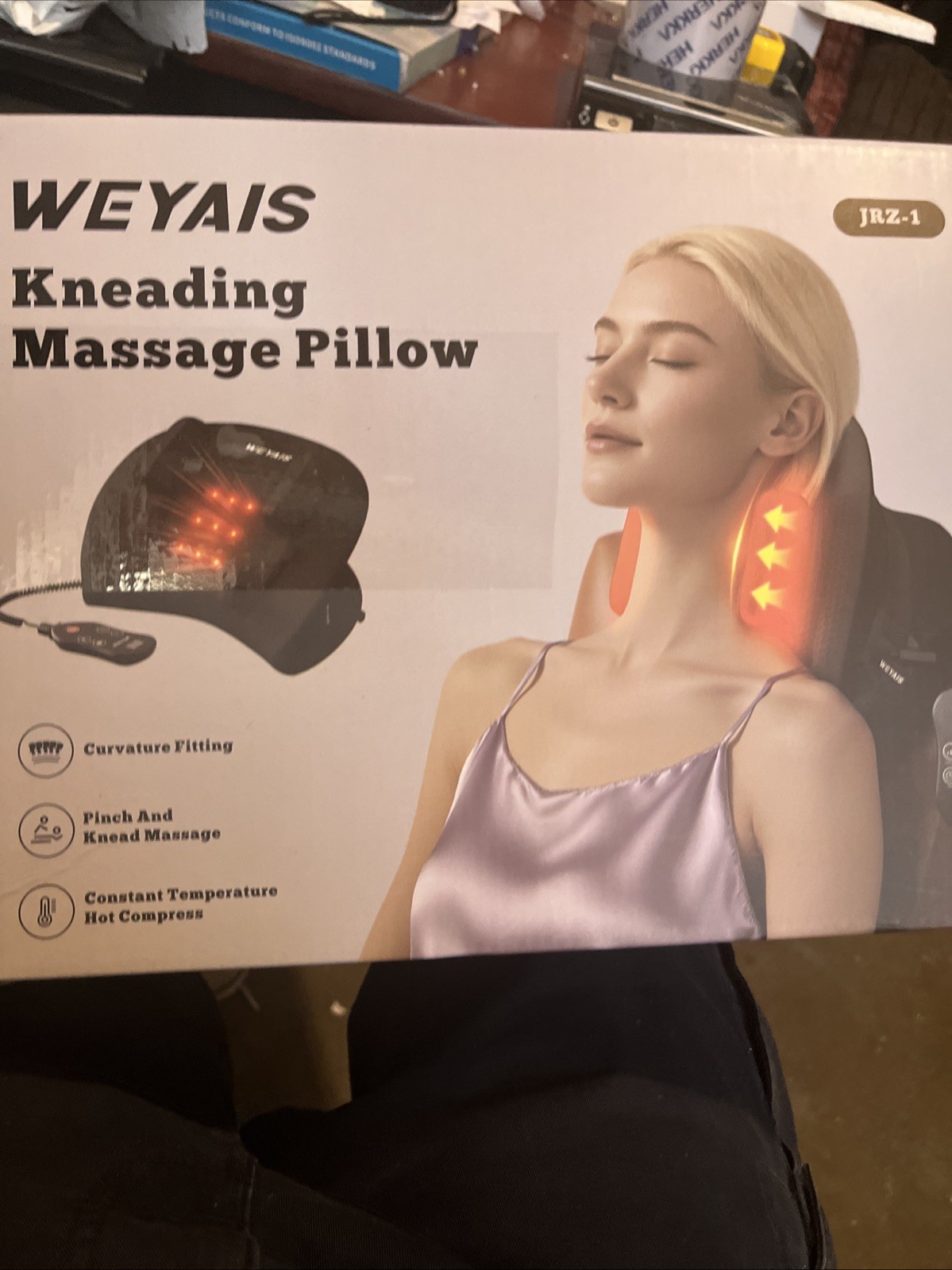 WEYAIS JRZ-1 Kneading Massage Pillow – Heated Massage Pillow