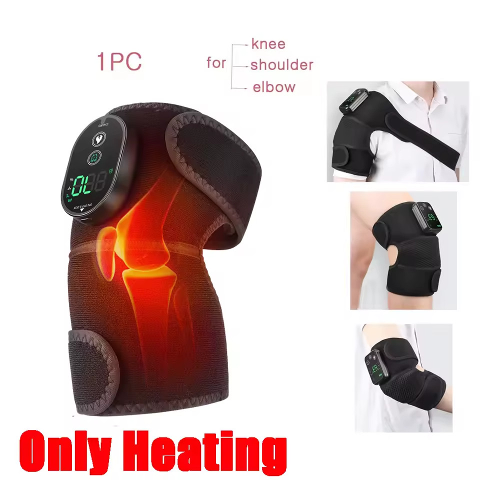 Electric Knee Heating Massager 3-in-1 Heated Vibration Pad for Knee, Shoulder &