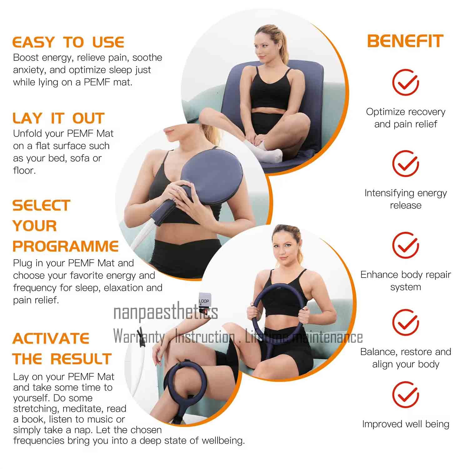 Physiotherapy PEMF PMST LOOP Magnetic Therapy Machine Body Pain Relief Massager