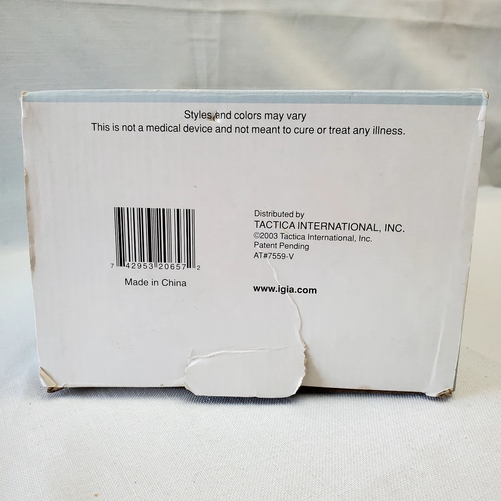 Igia Air-O-Sage Electric Air Compression – Leg Wrap Circulation Massager 2003