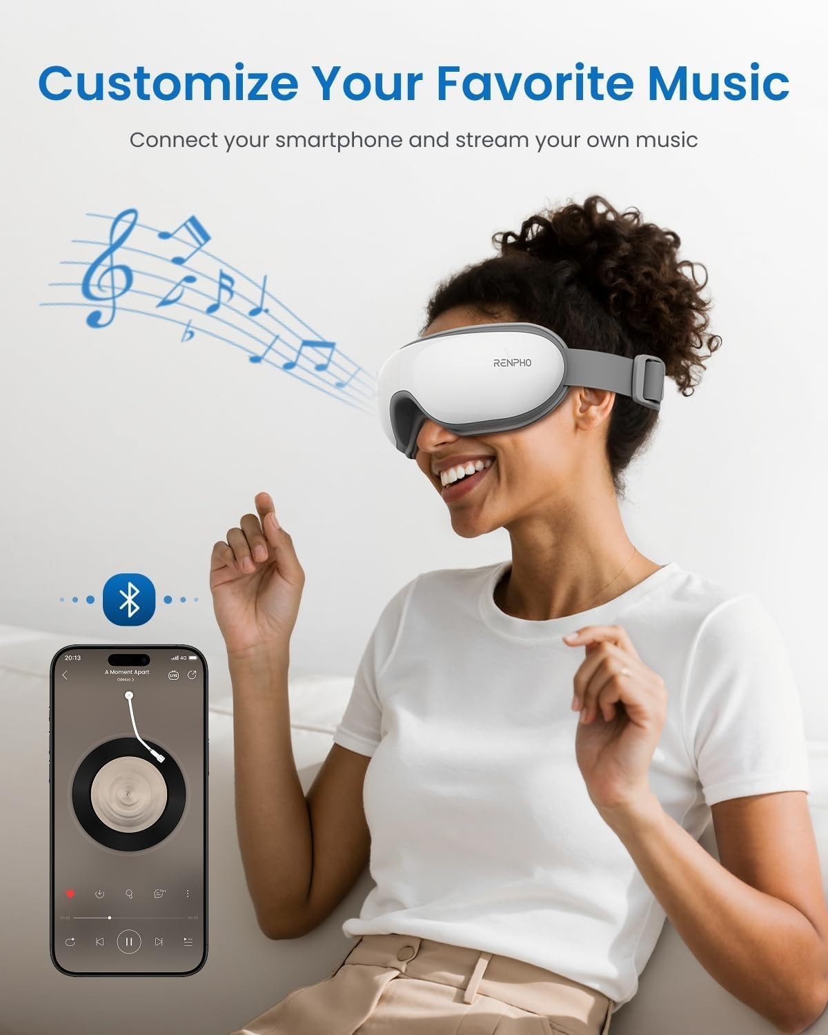Heated Eye Massager with Heat – FSA HSA Eligible, Relieves Eye Strain & Tension,