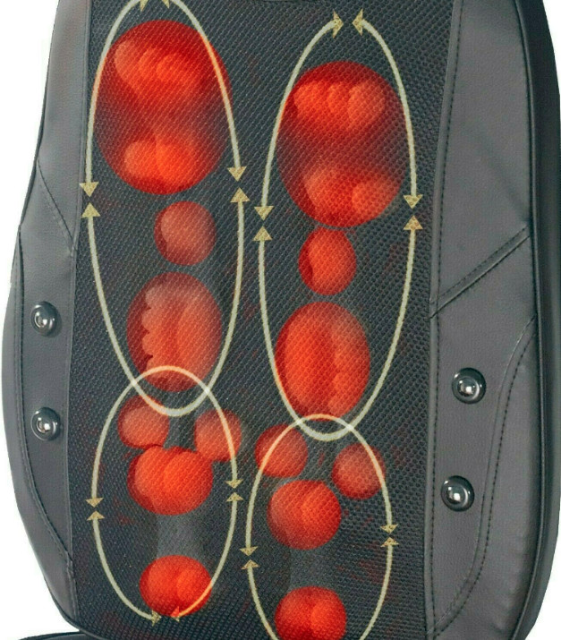 Massage Lynx Shiatsu Neck & Back Massage Cushion Seat Chair Heat Lumbar Height