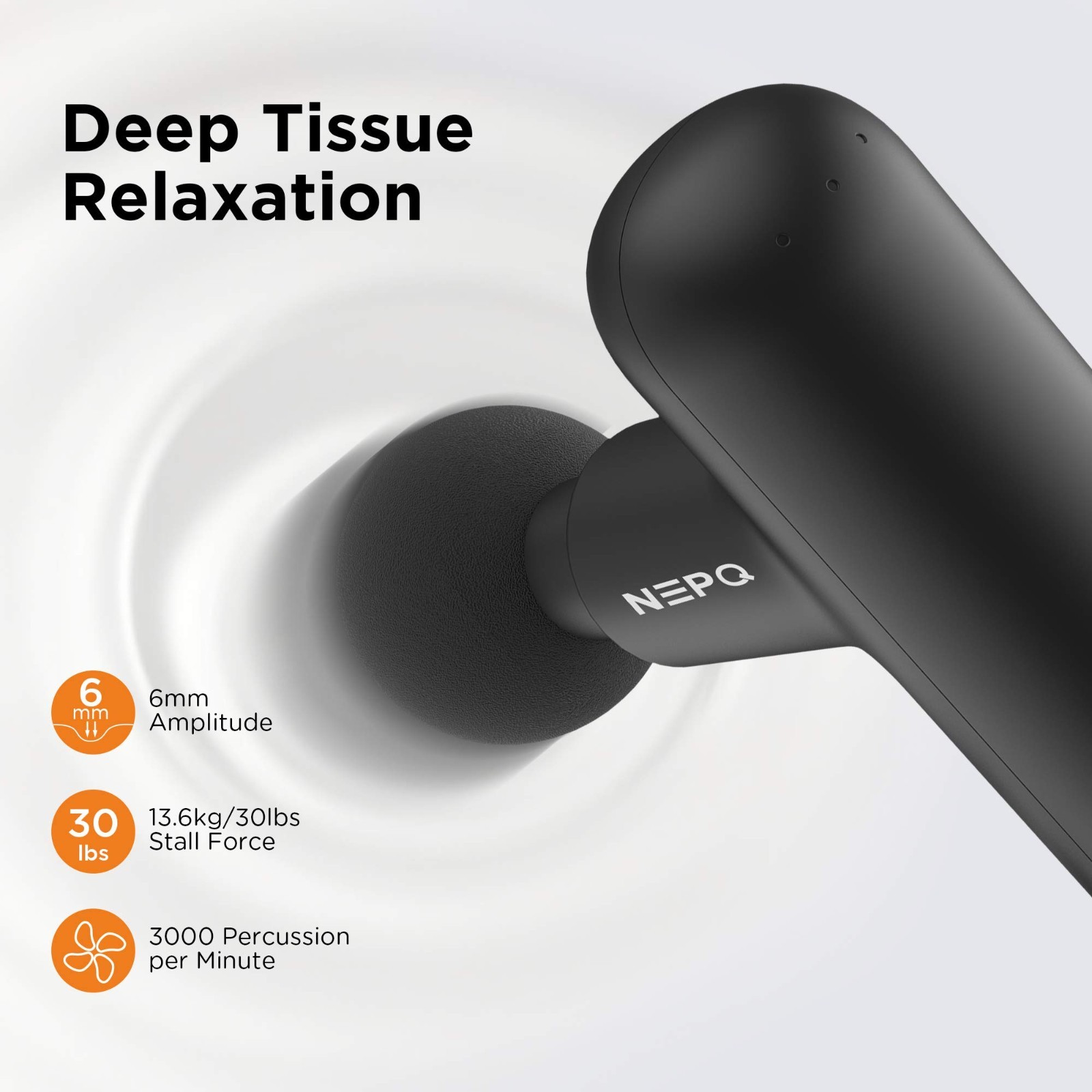Portable Mini Massage Gun – Deep Tissue Percussion Massager for Pain Relief, 4 H
