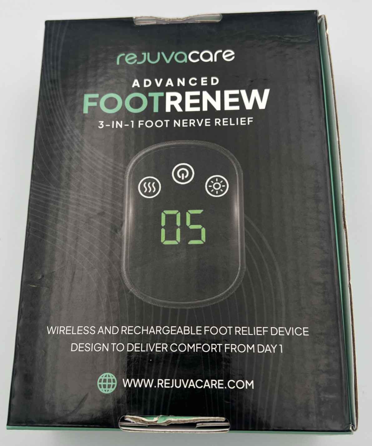 Rejuvacare Advanced Foot Renew 3-in-1 Foot Nerve Relief Massager Heat Therapy