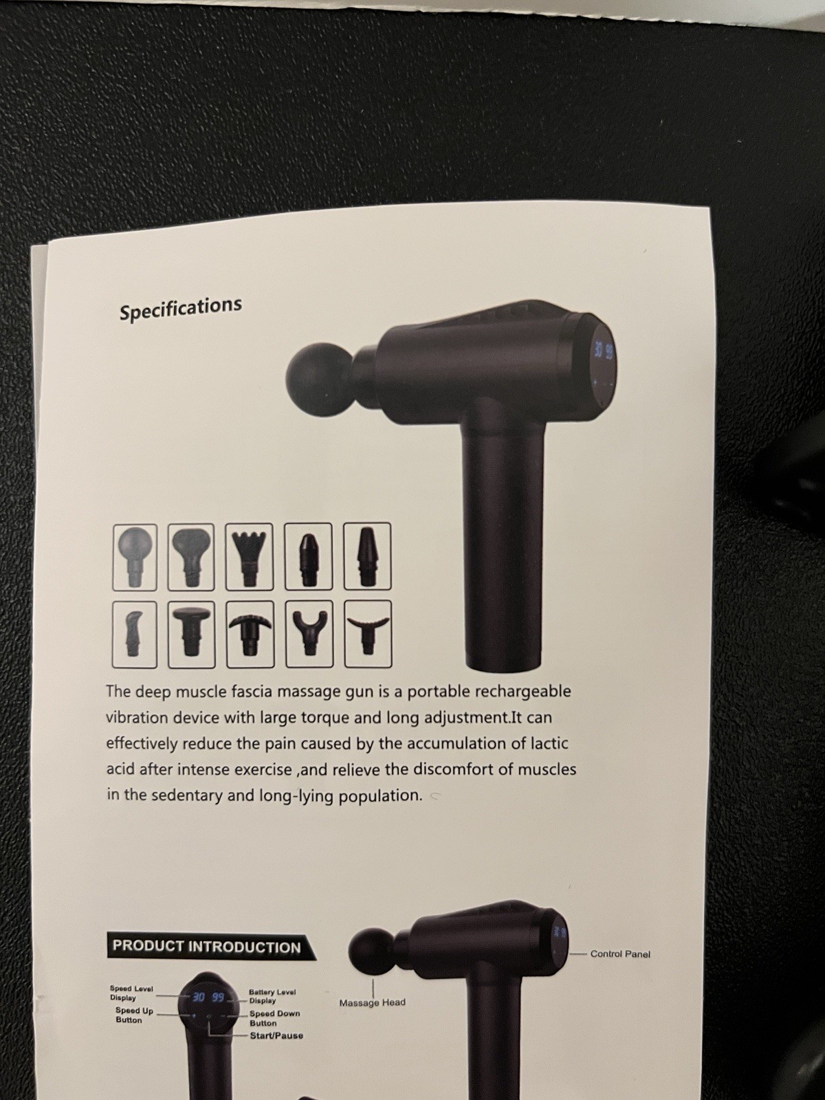 9 Replacement Massage Gun Attachments