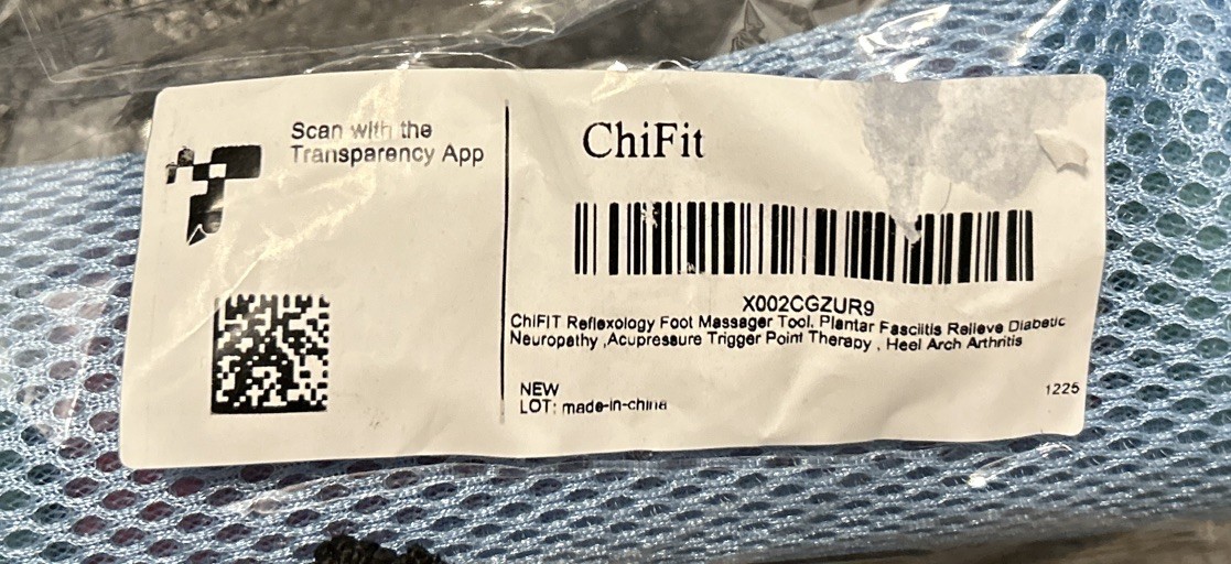 Chi Fit Reflexology Foot Massager Tool, for Plantar Fasciitis Etc.. BRAND NEW