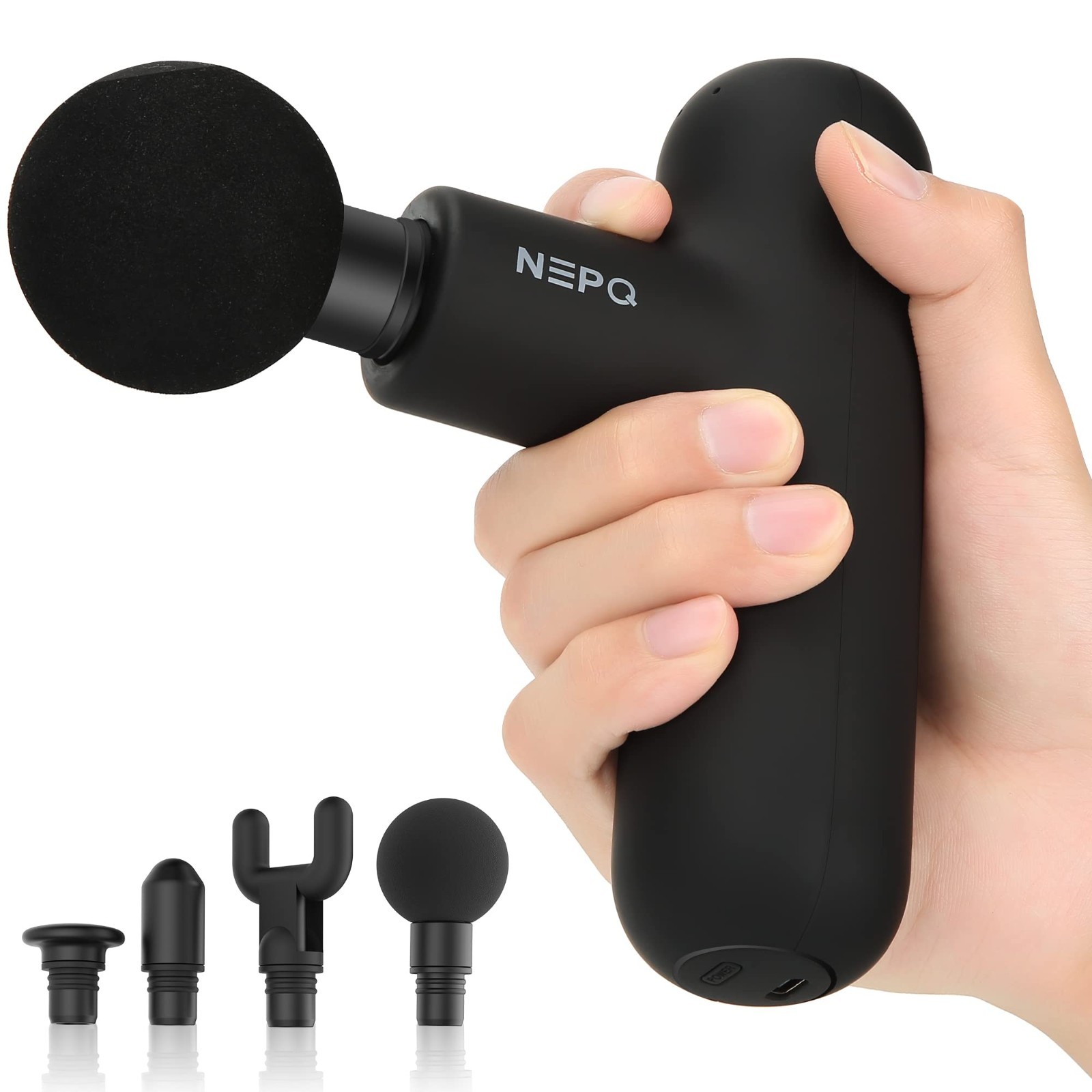 Portable Mini Massage Gun – Deep Tissue Percussion Massager for Pain Relief, 4 H