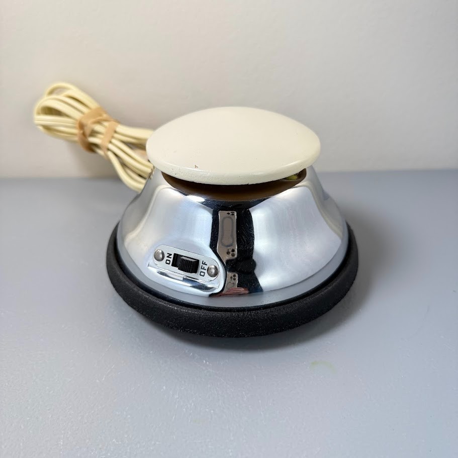 Vtg Chic Foot-EZE Electric Foot Vibrator Massager by Morris Struhl Inc, Chrome