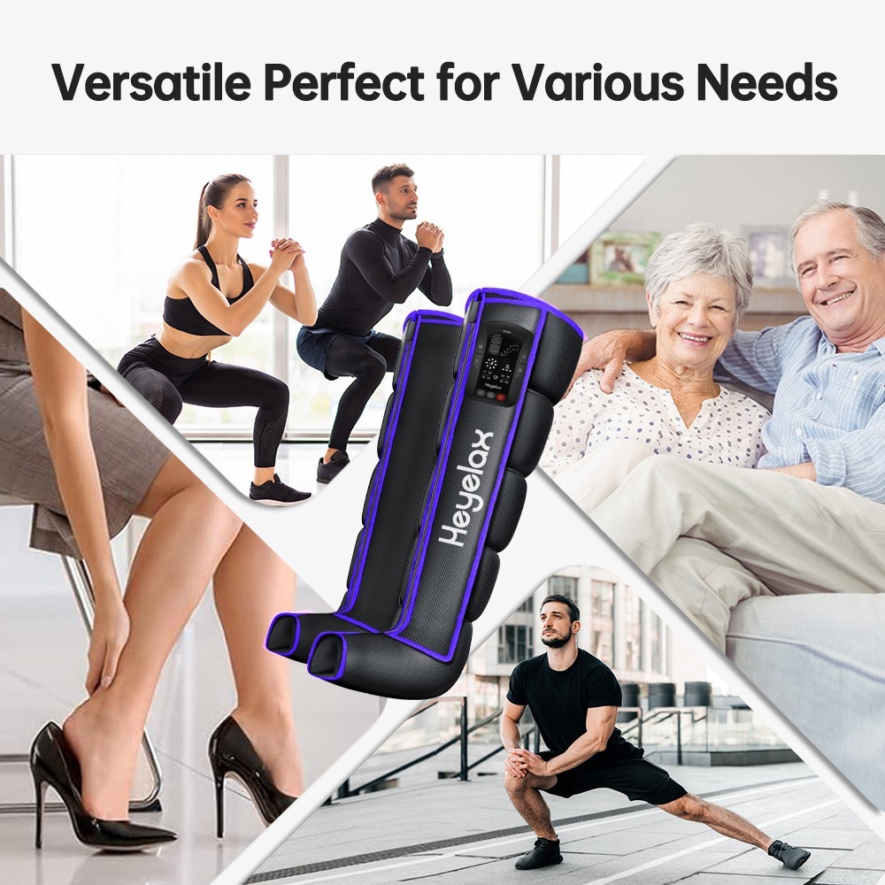 Cordless Leg Compression Massager for Circulation,Pain Relief and Fast Recovery