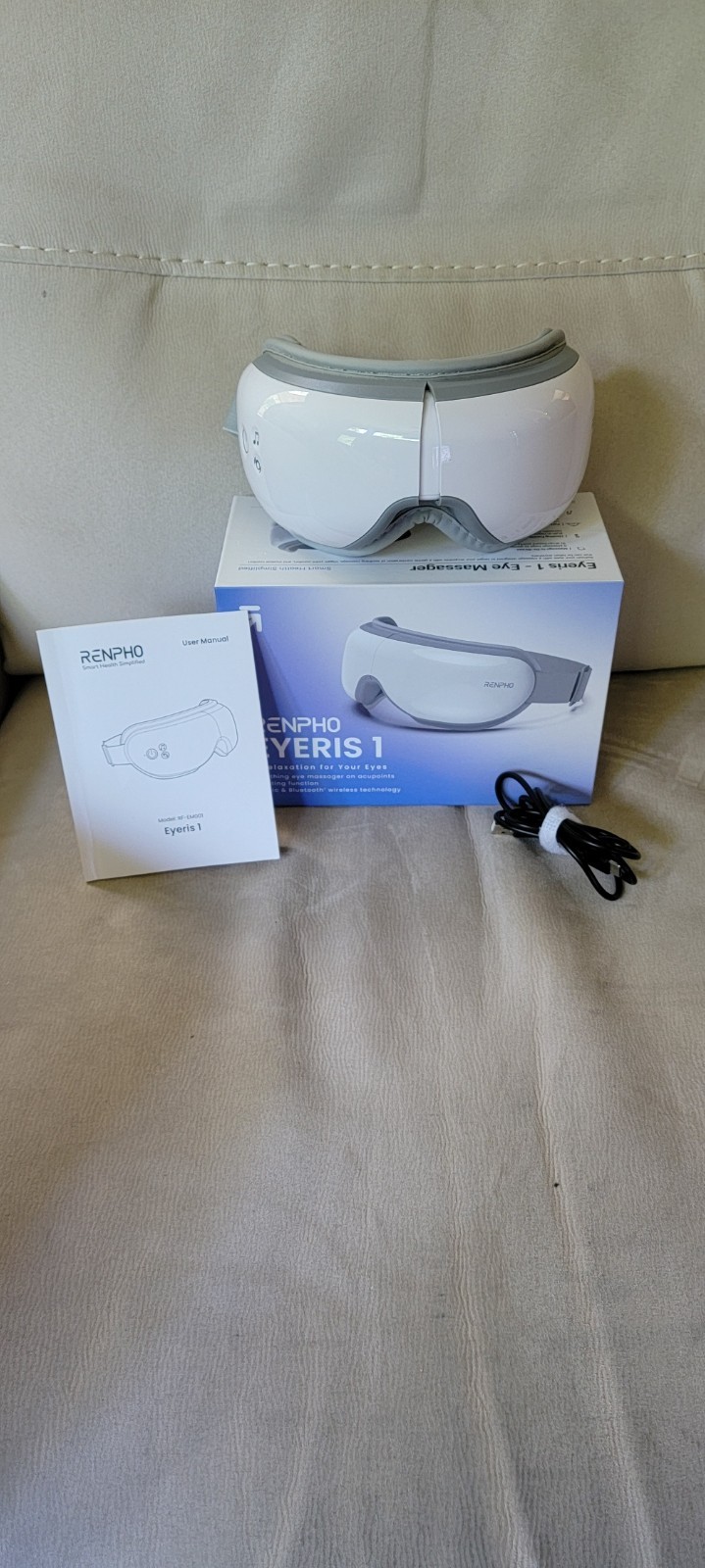 RENPHO Eyeris 1 Eye Massager with Heat & Bluetooth Music