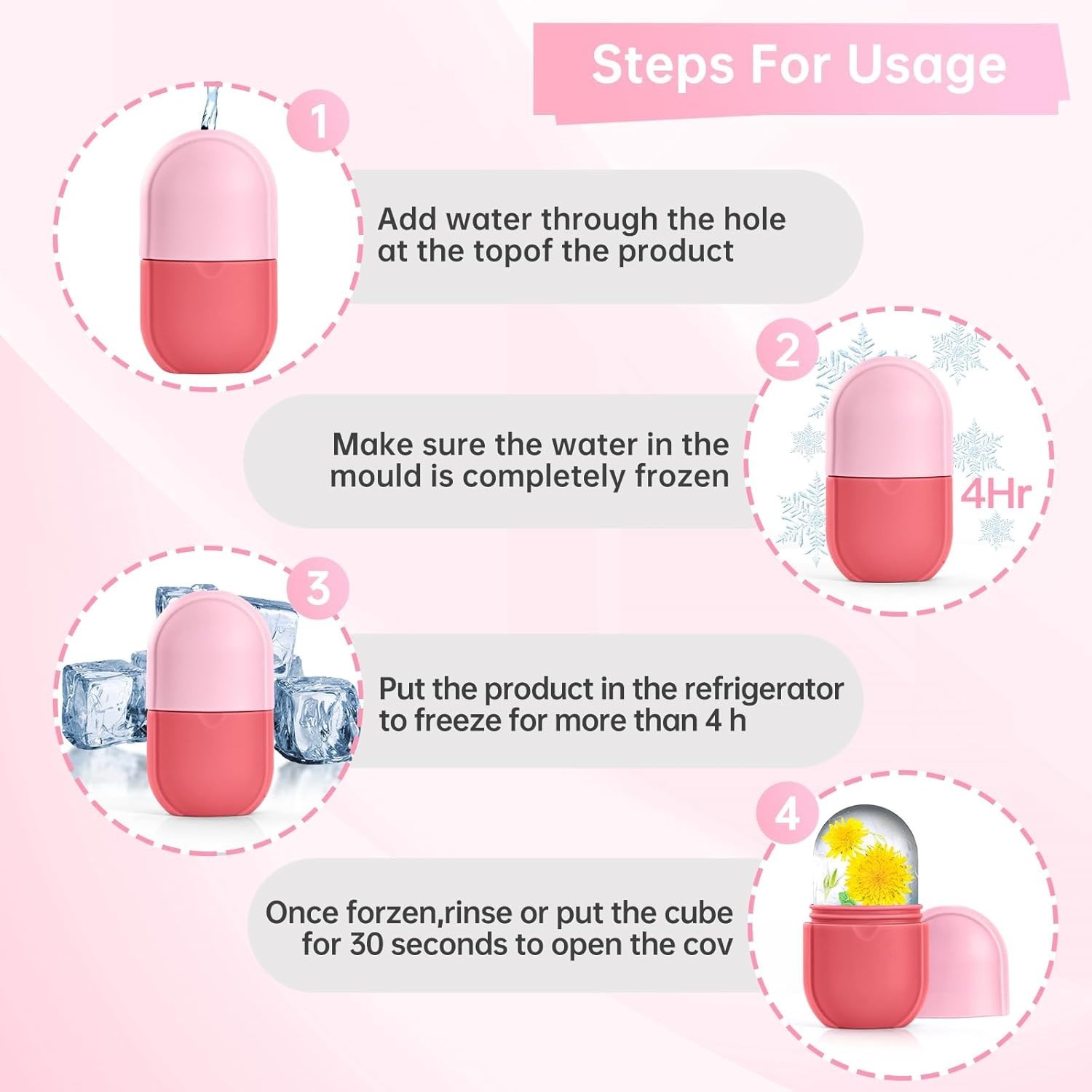 Luxury Ice Face Roller – Reduce Puffiness & Fine Lines for All Skin Types