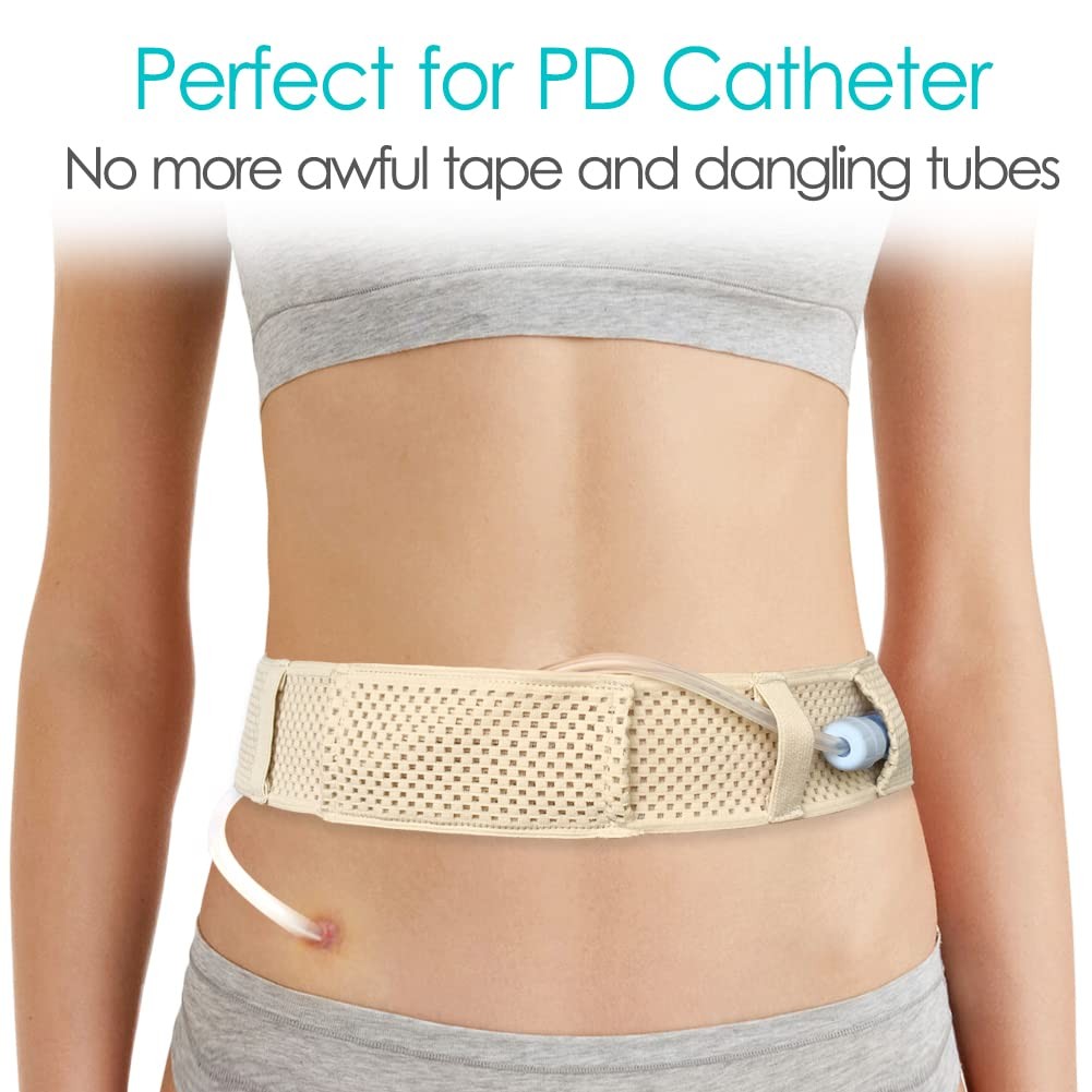 Mesh Breathable PD Belt Peritoneal Dialysis Catheter Accessories Supplies Sof…