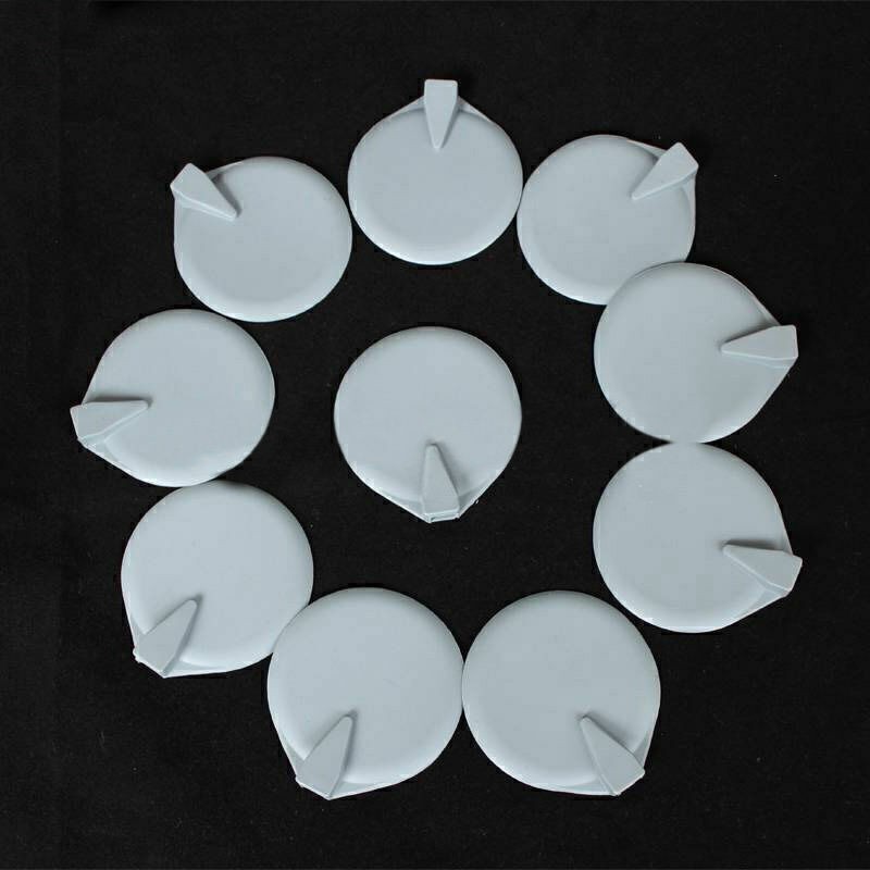 10 Pieces 9.5cm Rubber Round Replace Electrode Pads For Microcurrent Machine