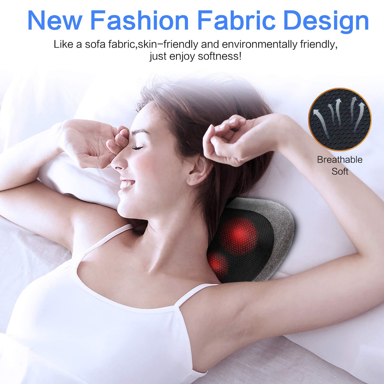 Papillon Shiatsu Back Massager with Heat,Fathers 1 Count (Pack of 1), Gray