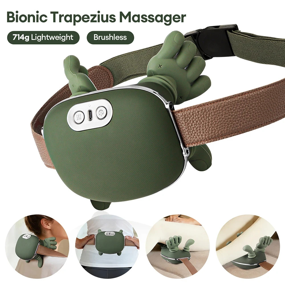 Viminto Bionic Neck & Shoulder Massager with Soothing Heat for Pain Relief