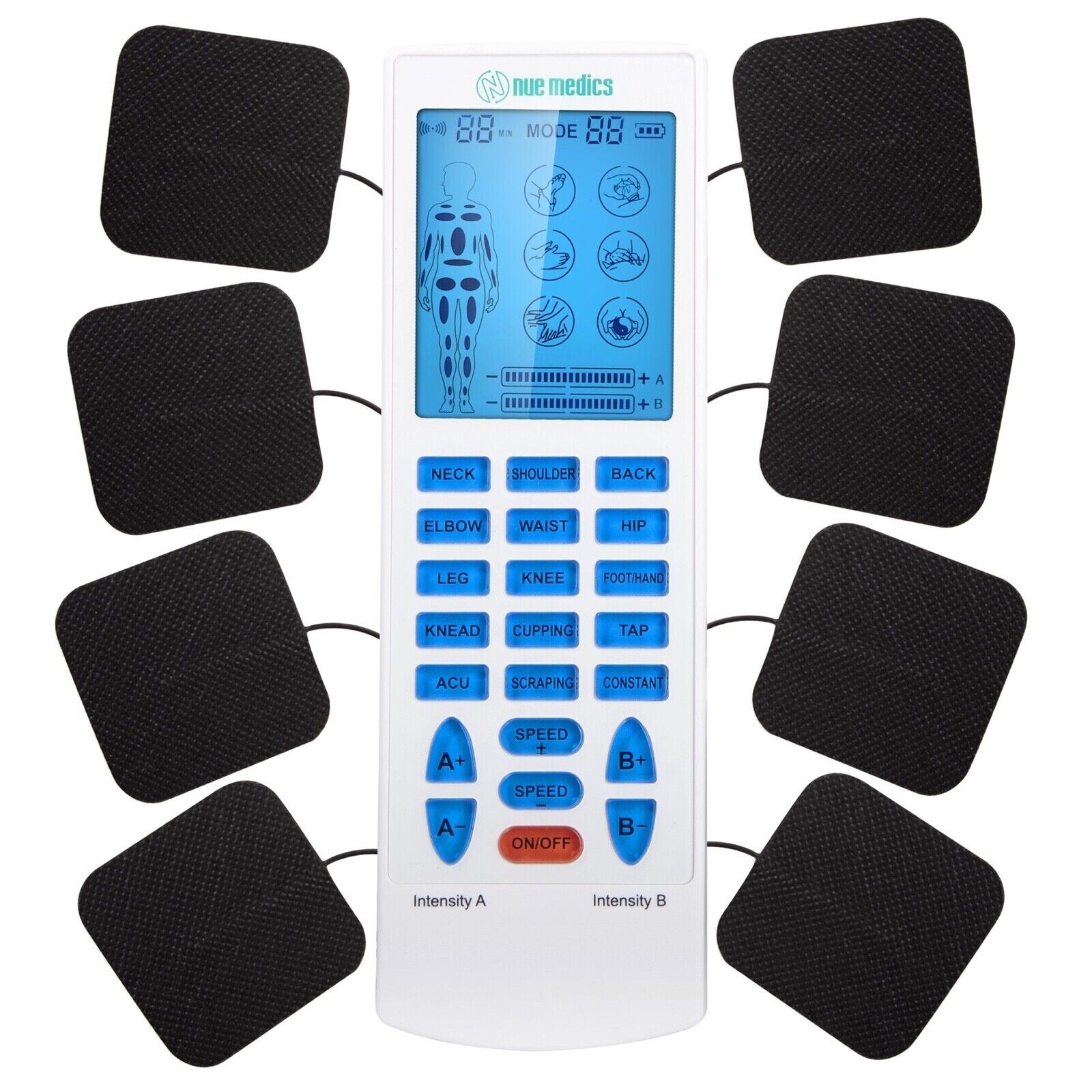 Tens Unit Muscle Stimulator Electronic Pulse Massager 4 Channel Device