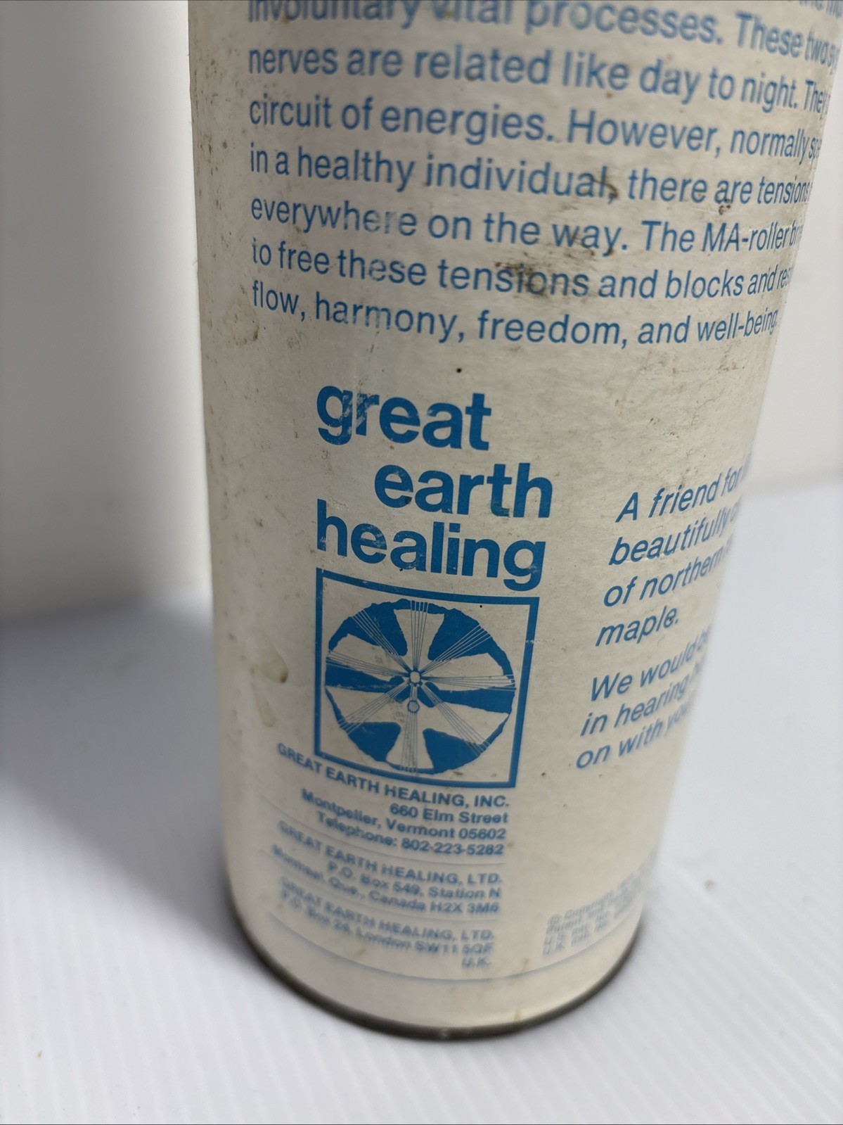 Great Earth Healing MA-Roller Wood Back Spine Therapy