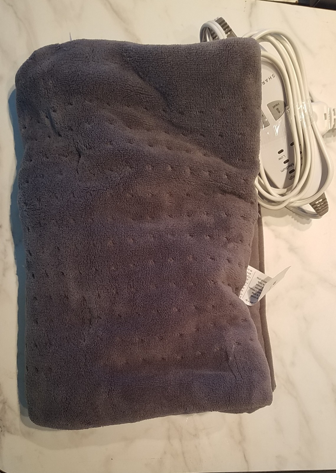 Sharper Image Calming Heat Weighted n Massage Heating Pad 12×23 ~ 6 Settings