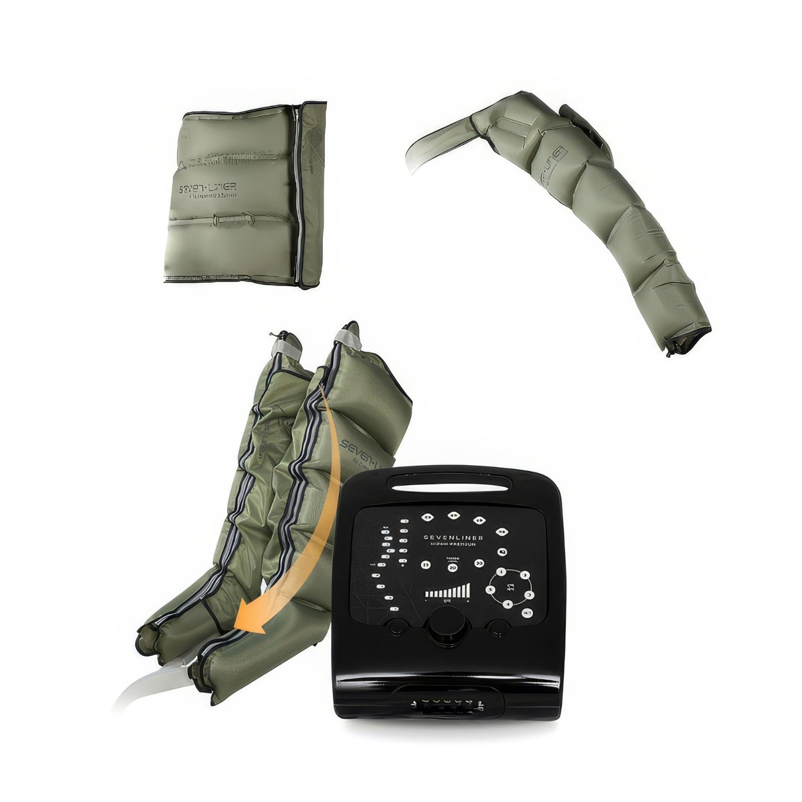 Seven Liner HiZAM Premium Air Compression Massager 4 Mode 5 CH Leg Arm Waist