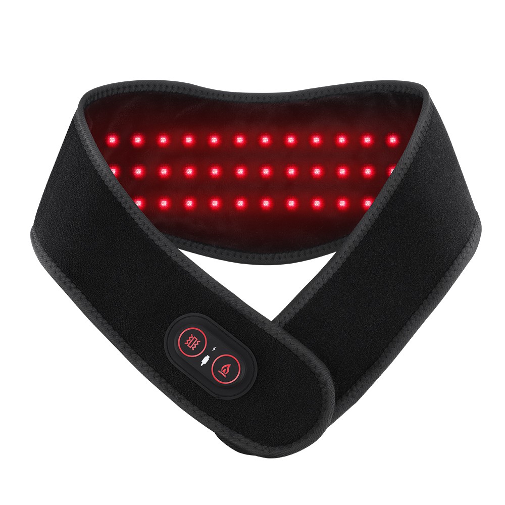 Red Light Therapy for Neck and Shoulders Wrap,Cordless Infrared Heating Pad Belt