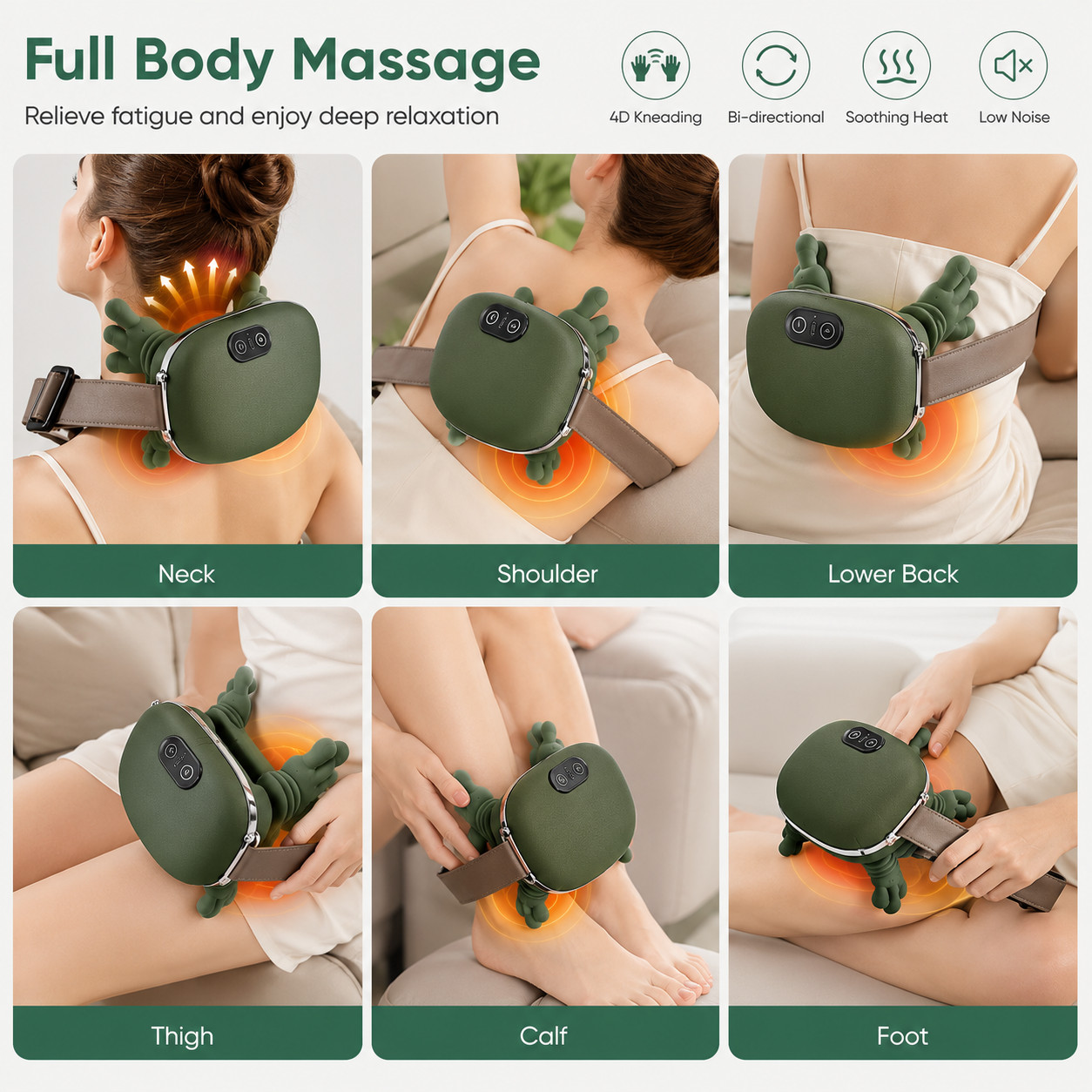Hand Shaped Electric Neck Massager Deep Tissue Trapezius & Shoulder Massager