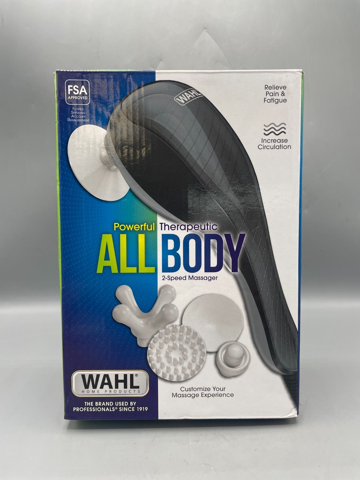 Massager Wahl All-Body Therapeutic Lightweight for Traveling w 2 Speeds