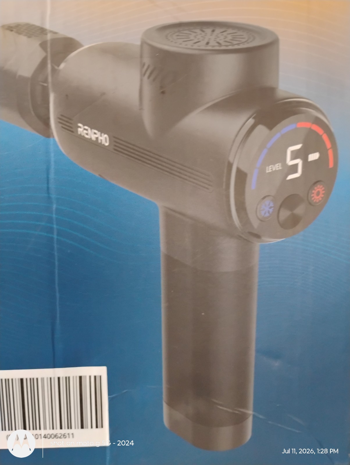 RENPHO- THERMACOOL 2 ACTIVE, MASSAGE GUN, UP TO 113F, MODEL#R-WMG 13 (A5