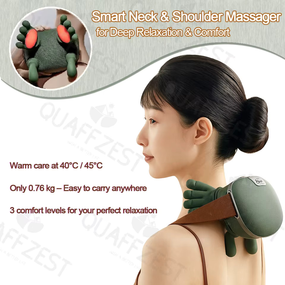 N7 Electric Neck and Shoulder Massager, Wireless Shoulder and Back Massager, …