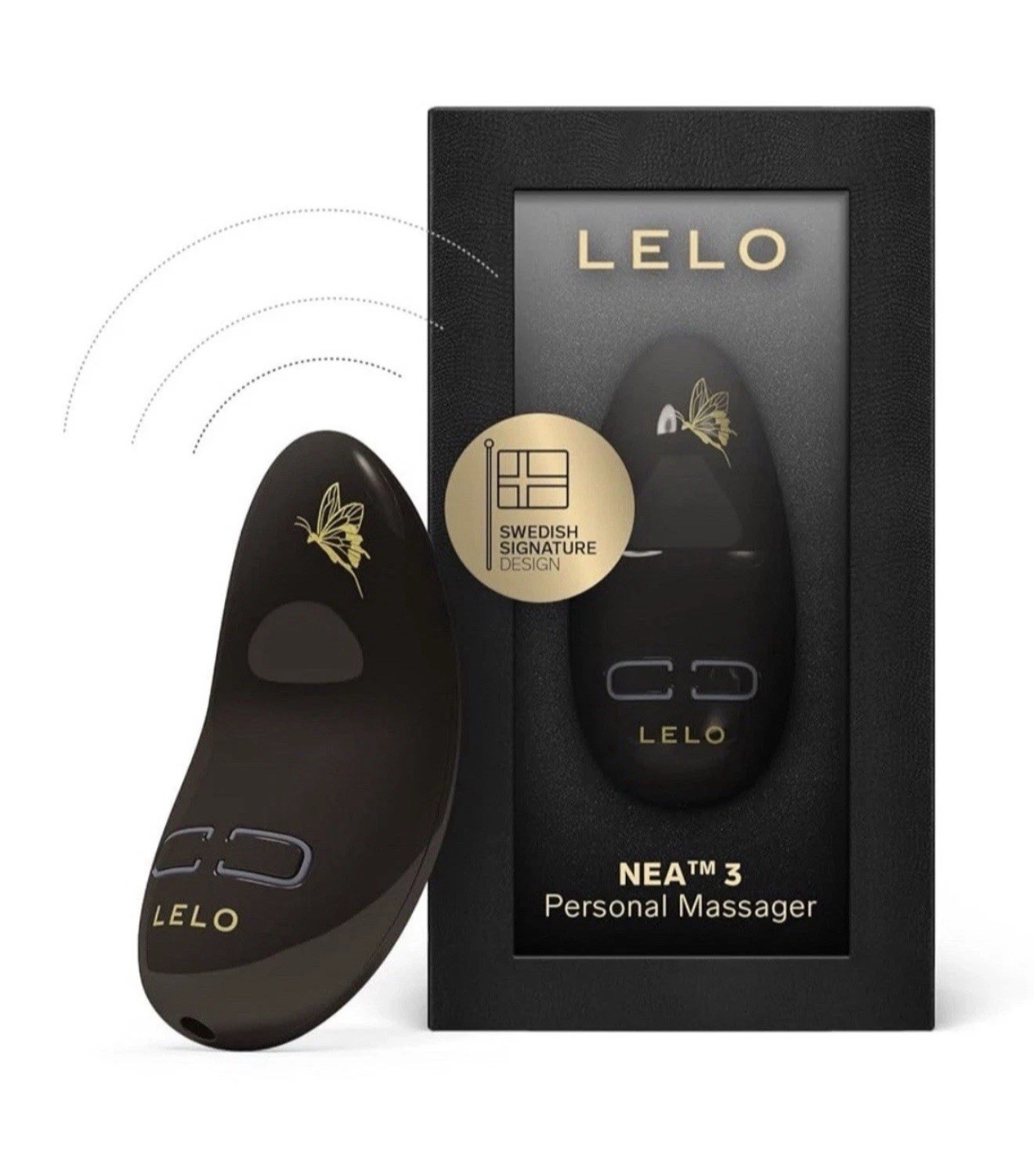LELO NEA 3 Mini Bullet for Woman Female Massager Pitch Black (10 Modes)