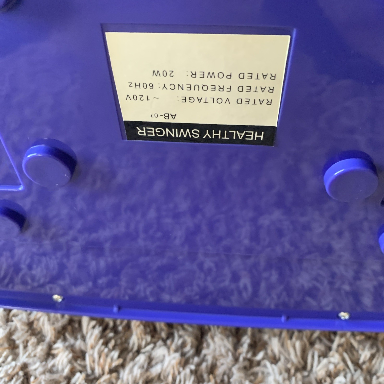 HEALTHY SWINGER MODEL AB-07 SUNPENTOWN LEG EXCERCISE MACHINE SWING MASSAGER