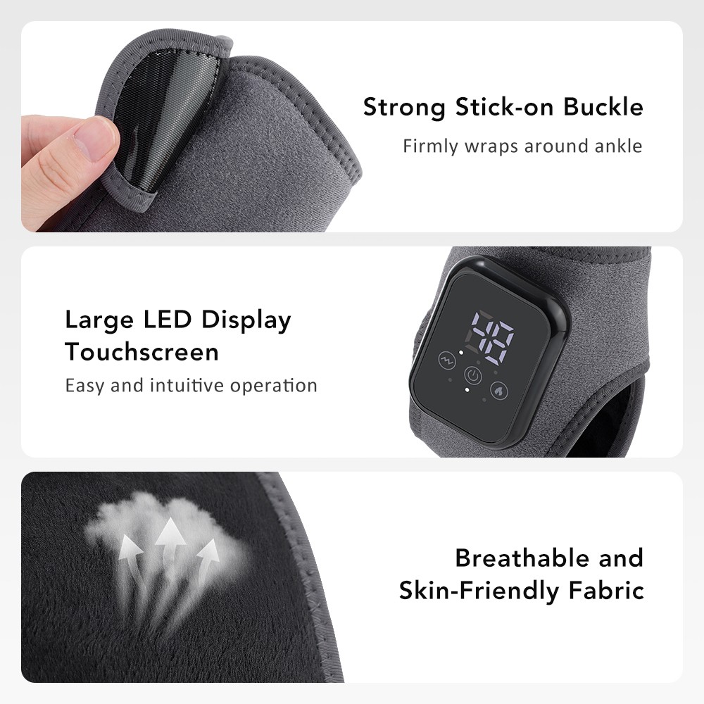Electric Ankle Massager Thermal Ankle Brace Relaxation Treatment Foot Massager