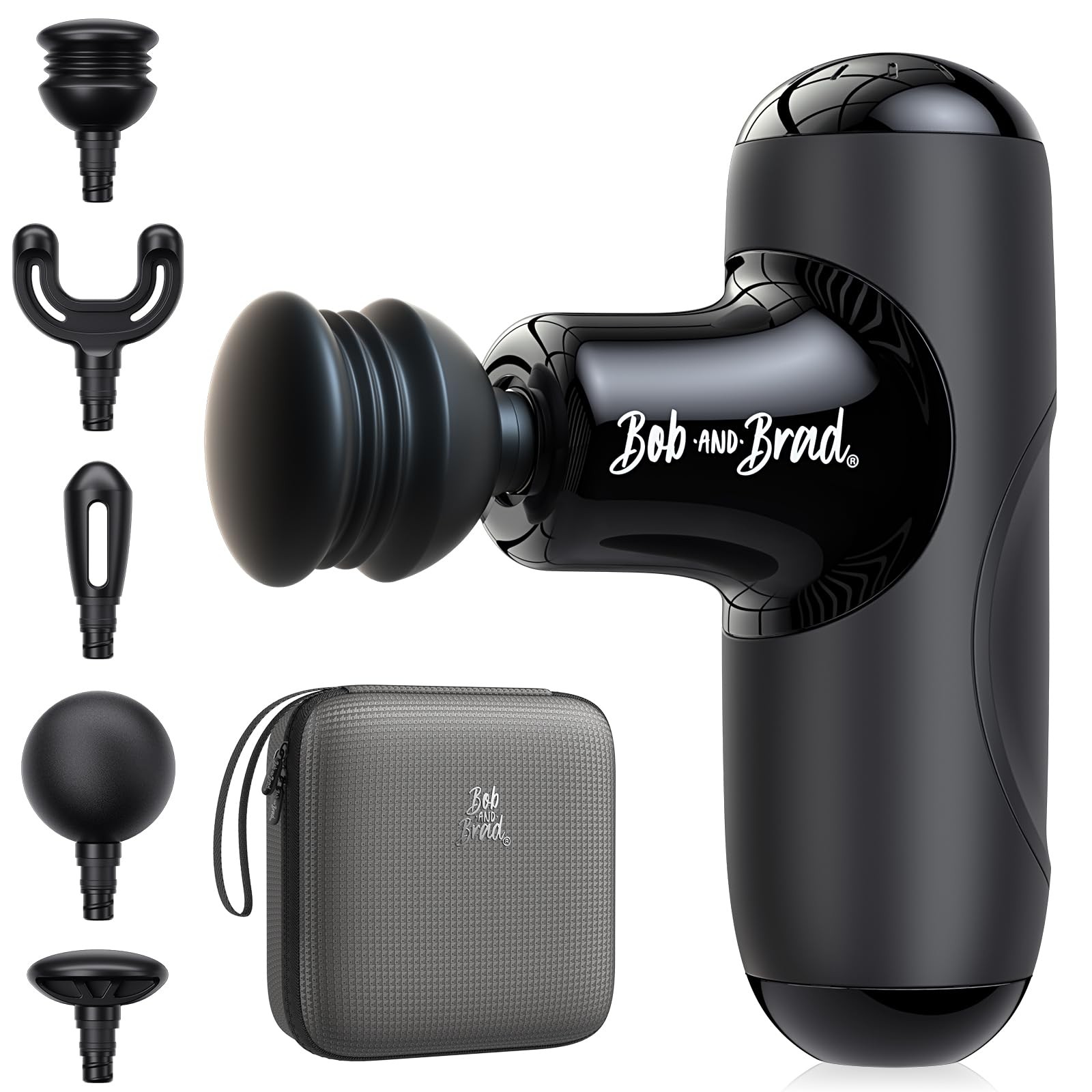 BOB AND BRAD Q2 Mini Massage Gun, Pocket-Sized Deep Tissue Massager Gun, Portabl