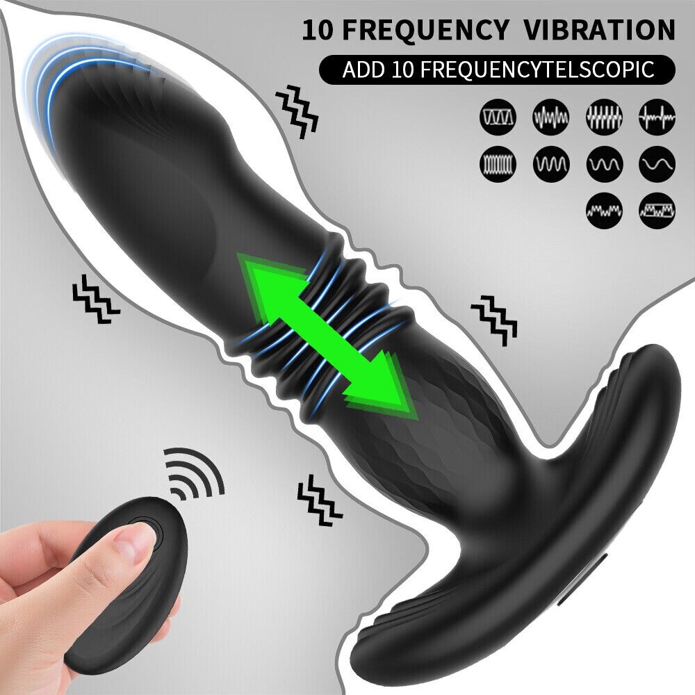 Male-Prostate-Massager-Thrusting- Massage-Full Body-Vibrator-Remate-Control-USA