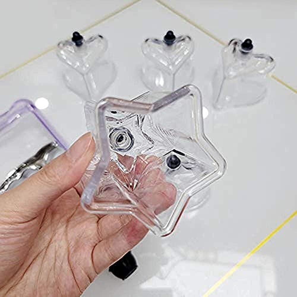 10Pcs Star Shaped Cupping Cups 1 Cupping Gun Plastic Vacuum Cupping Therapy Set