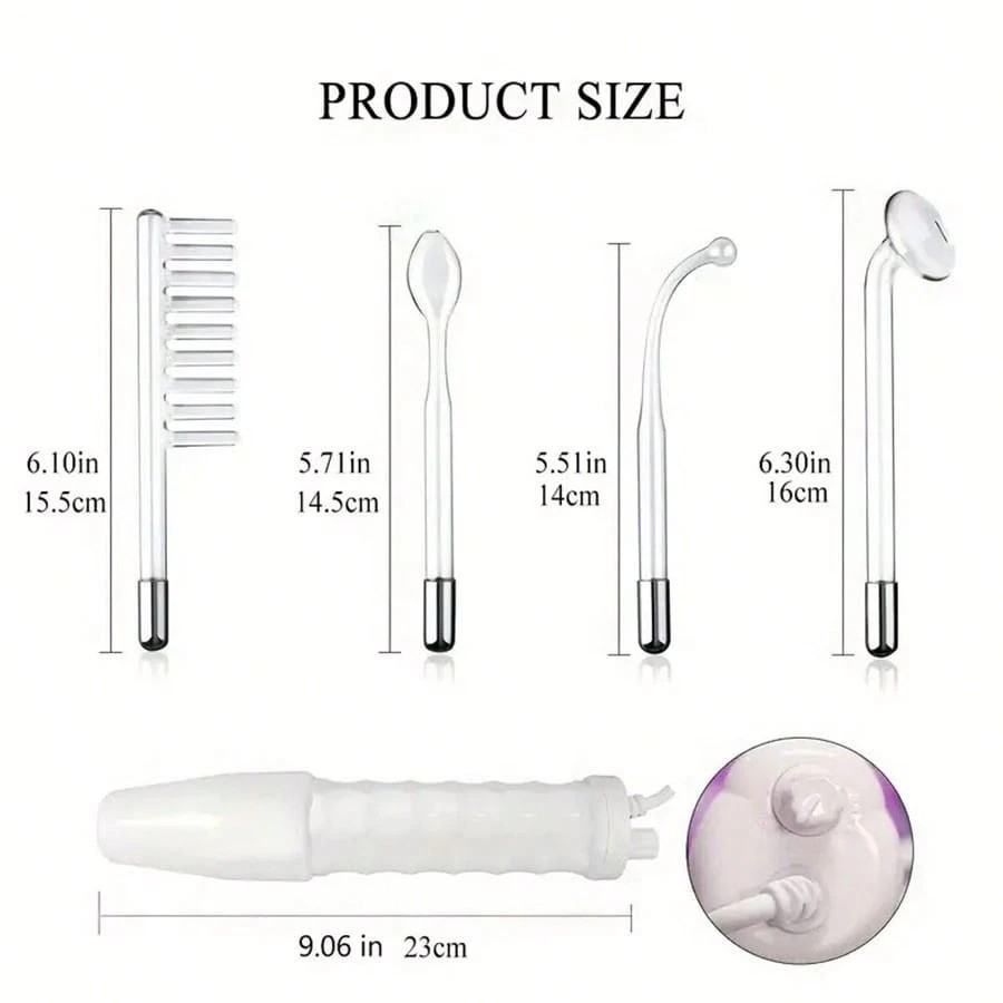 Glowing Facial Massage Stick 4in1 High Frequency Skin Care Beauty Device