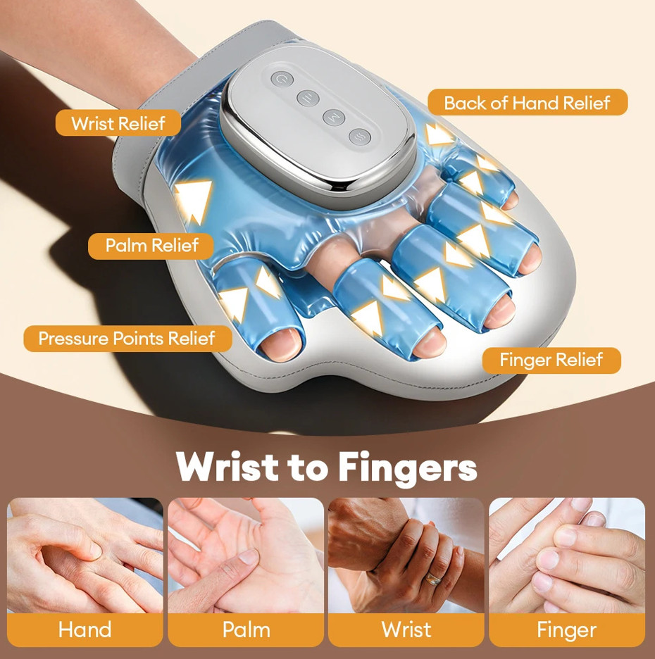 Tree of Life Neurivo Hand Massager – Support for Joint, Inflammation & Pain