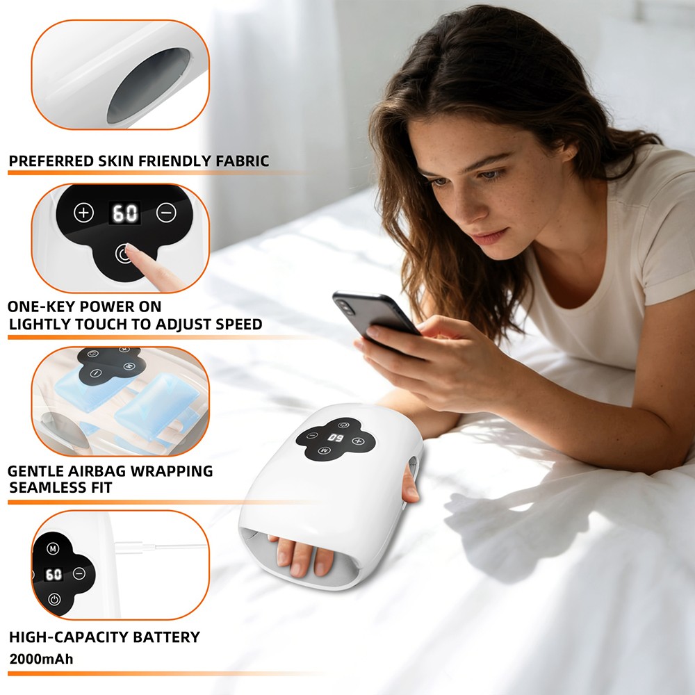 Hand Massager with Heat and Compression Cordless for Arthritis and Carpal Tunnel
