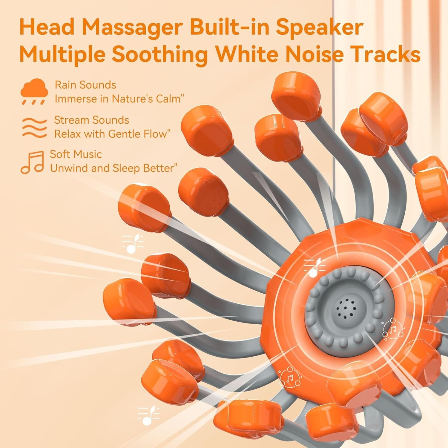 Head Massager for Migraine Relief with Music | Vibra Calm Electric Headache Rela