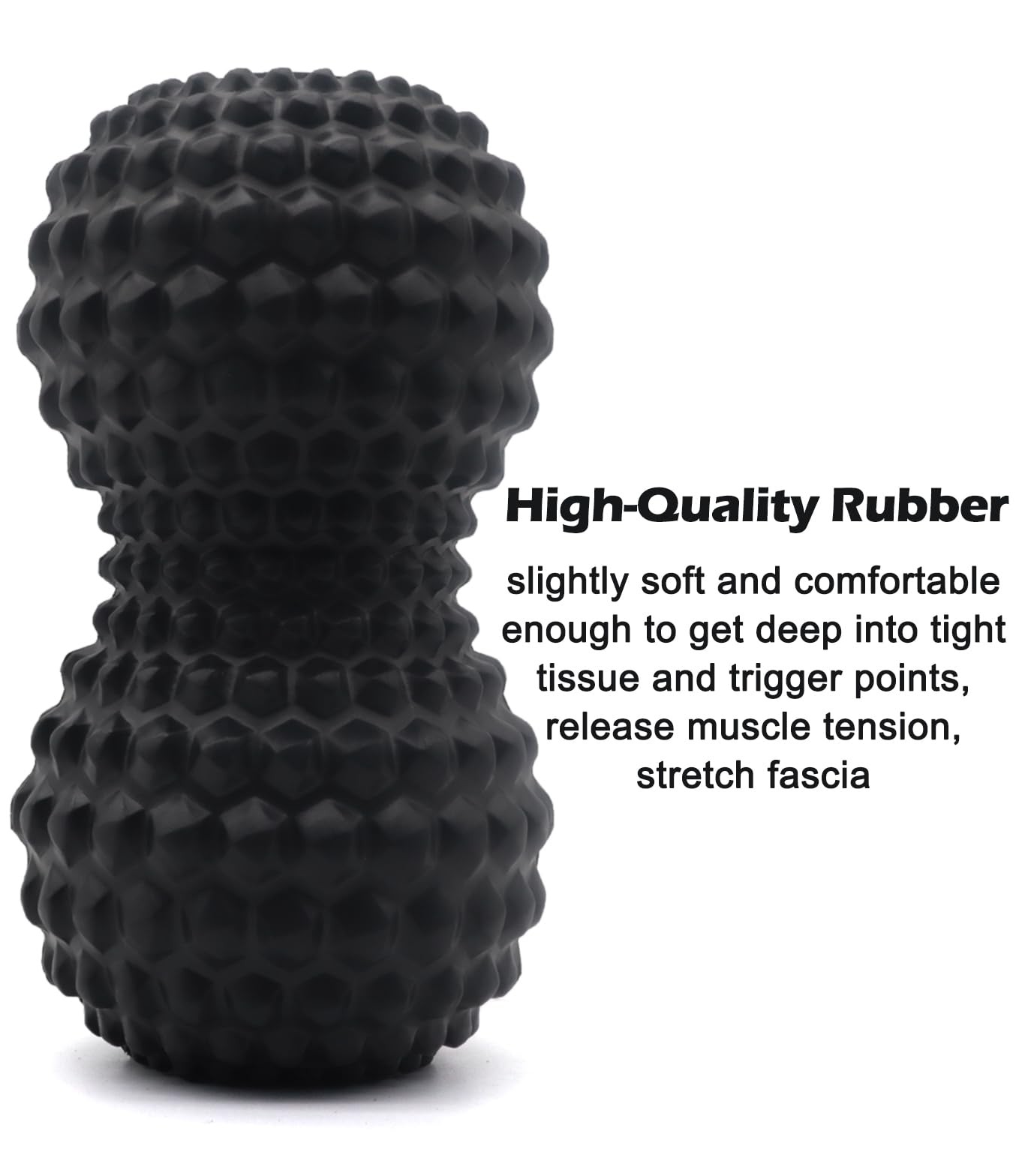 Peanut Massage Ball, Double Lacrosse Massage Roller Ball for Deep Tissue Musc