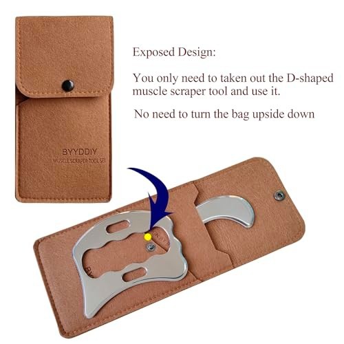 2 in 1 Stainless Steel Gua Sha Muscle Scraper Set – Scar Tissue & Physical Thera