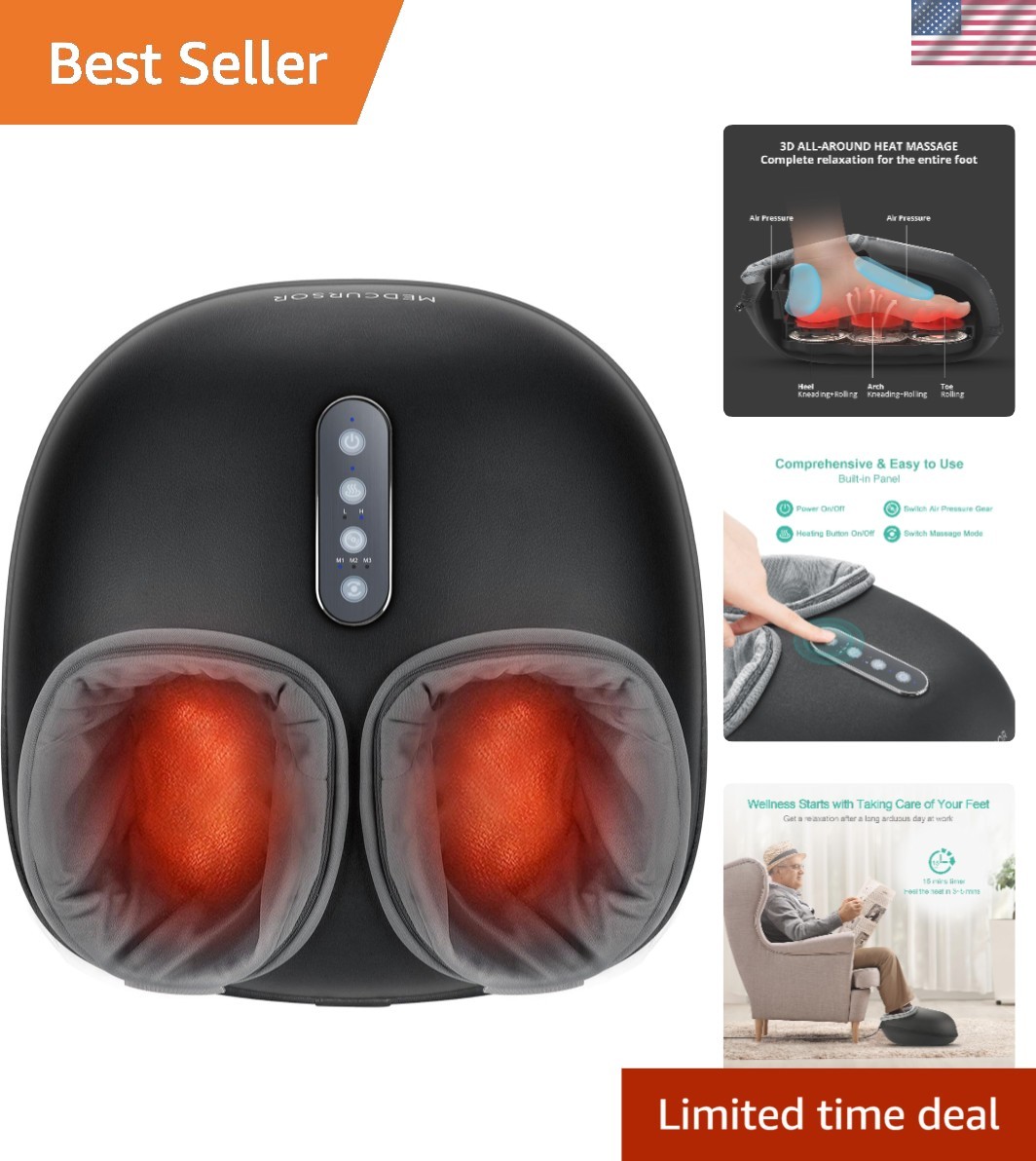 Professional-Quality Foot Massager with Soothing Heat – Gift for All Occasions