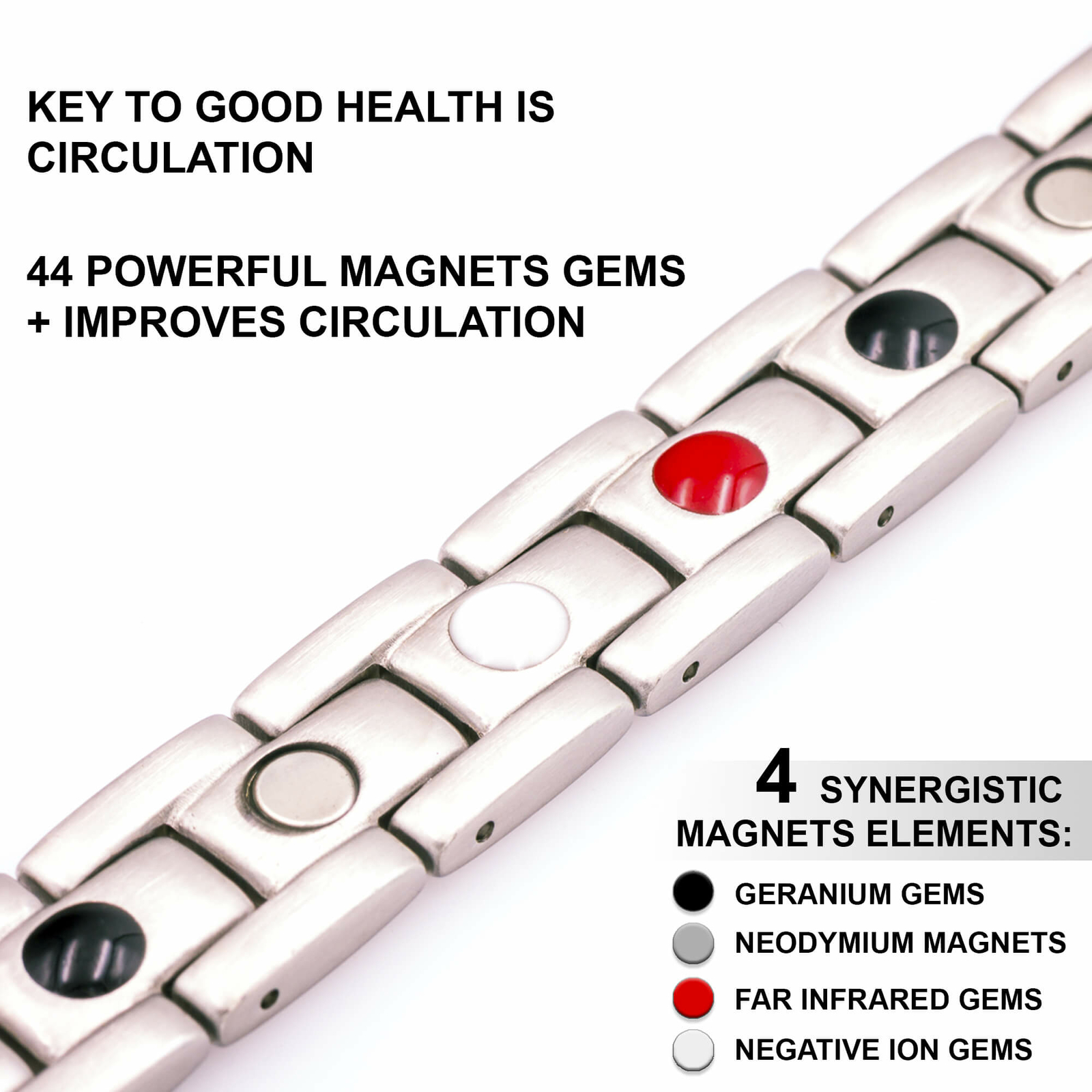 Nice pure copper magnetic bracelet arthritis pain relief energy stress men women