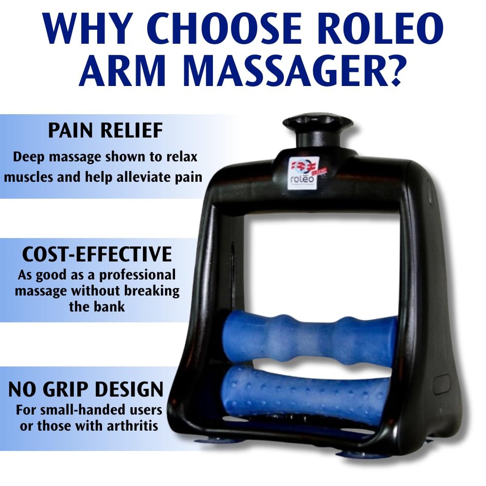 Roleo Arm and Hand 1 Count (Pack of 1), Black; Light Blue, Grey