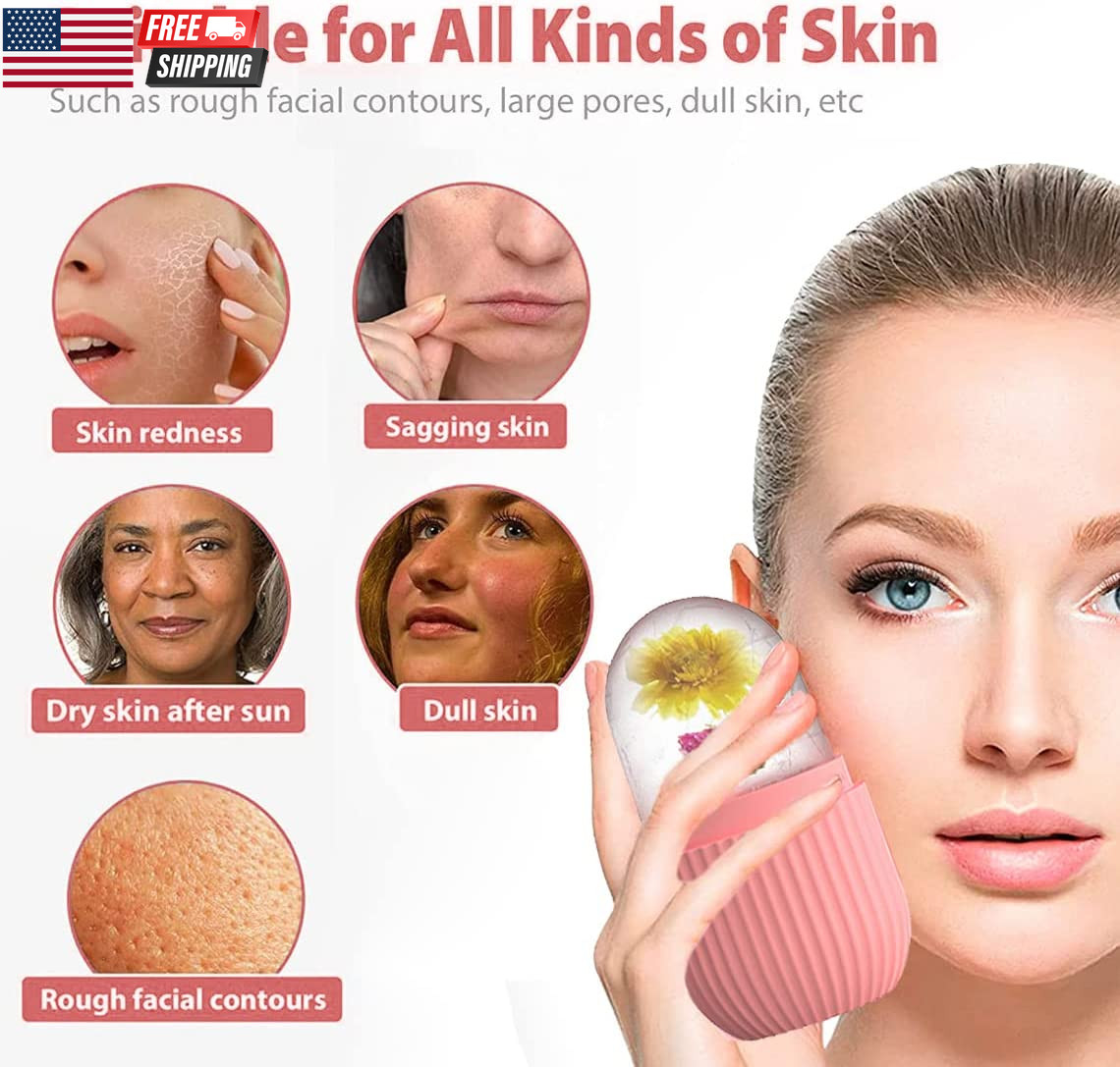 Ice Cube Roller Massager for Face, Eyes and Neck Naturally Conditioning and Skin